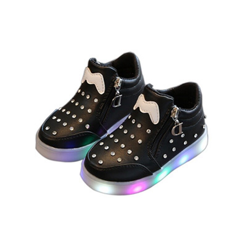 Chaussures Bébé LED Montantes - Confortables Et Lumineuses Pour Garçons Et Filles