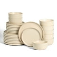 thumbnail image 5 of Earth & Clay Amber 24-Piece Dinnerware Set Stoneware, Beige, 5 of 7