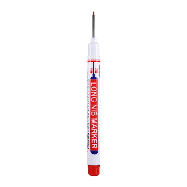 Rotulador Cabeza Larga para Carpintería Agujero Profundo Multiusos () Rojo