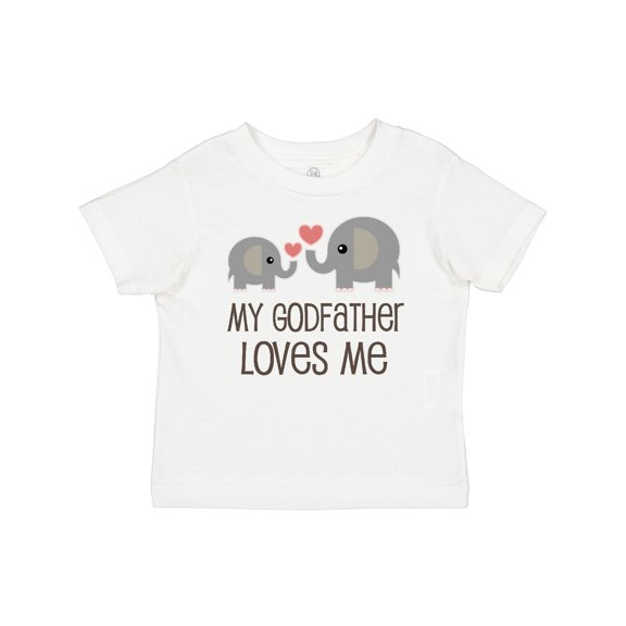 Inktastic My Godfather Loves Me Godson Boys or Girls Baby T-Shirt
