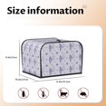 thumbnail image 5 of Daiia Bouquet and Lavender Flowers Pattern 4 slice Toaster Cover, Toaster Appliance Dust-proof Cover For Kitchen Small Appliance Dust Cover and Fingerprint Protection, 5 of 7