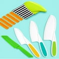 thumbnail image 5 of MesaSe 5Pcs Kids Knife Set  Kids Safe Cooking Knives  Nylon Kids Kitchen Knife with Crinkle Cutter for Real Cooking & Cutting Fruit  Bread  Lettuce  Type 4, 5 of 5