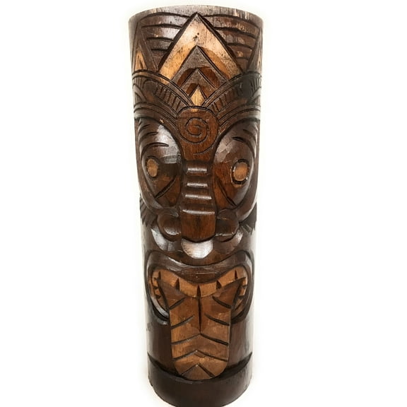 Maori Tiki Totem 20" Antique Finish - Hand Carved | #dpt538150