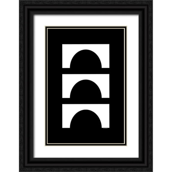 Murdock, Ramona 11x14 Black Ornate Wood Framed with Double Matting Museum Art Print Titled - Blockhead