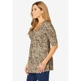 thumbnail image 5 of Jessica London Women's Plus Size Stretch Knit Pleated Tunic, 5 of 6