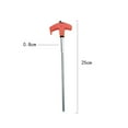 thumbnail image 3 of Lefu 10inch 4/8/16/20pcs Threaded Metal Tent Stakes Screw-In Ground Anchors with Head, 3 of 8