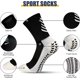 thumbnail image 3 of 2 pares de calcetines deportivos antideslizantes Nior para hombre, calcetines de fútbol transpirables, calcetines deportivos de compresión antiampollas, senderismo, trekking, baloncesto, 3 of 5