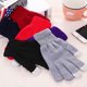 thumbnail image 2 of Winter Touch Screen Gloves Women Men Warm Stretch Knit Mittens Imitation Wool Thicken Full Finger, 2 of 5