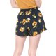 thumbnail image 5 of Pantalones cortos de verano de playa con cintura alta con lazo elástico estampado para mujer Azul L, 5 of 6