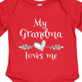 thumbnail image 4 of Inktastic My Grandma Loves Me Heart Grandchild Boys or Girls Long Sleeve Baby Bodysuit, 4 of 5