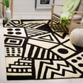 thumbnail image 2 of SAFAVIEH Fifth Avenue Isibeal Geometric Area Rug, Ivory/Black, 7' x 7' Square, 2 of 5