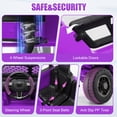 thumbnail image 4 of Farmdex 24V 2 Seater Ride on Car, 2WD/4WD Switchable Car Truck with Remote Control, Powered 4 x 200W Motors Ride on Toys for Kids, Colorful LED Head Lights, Bluetooth, MP3, Purple, 4 of 11