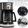 thumbnail image 3 of 12-Cup Replacement Glass Coffee Carafe Compatible with Hamilton Beach Flexbew Coffeemaker, Coffee Pot Fits 49980A, 49980Z, 49983, 49618, 46300, 46310, 49976, 49966, 49350 Series, Black, 3 of 5