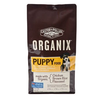 castor and pollux organix puppy food
