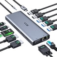 thumbnail image 1 of Estación de acoplamiento VVB 14 en 1 USB-C con doble HDMI para Dell HP Lenovo, 1 of 6