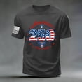 thumbnail image 5 of Yindaity Mens Flag Shirt Fighter Jet American Flag 4th of July Tee T-Shirt(Dark Gray,S), 5 of 5