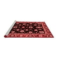 thumbnail image 2 of Ahgly Company Machine Washable Indoor Round Oriental Red Traditional Area Rugs, 5' Round, 2 of 4