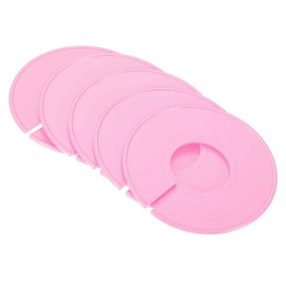 Uxcell Clothes Dividers, Closet Clothing Rack Size Dividers Blank Round Separator, Pink 6 pack