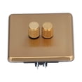 thumbnail image 2 of Brass Dimmer Switch,Dimmer Light Switches Elegant Brushed Brass Switch LED Dimmer Switch Rapid Response, 2 of 8