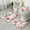 Pioneer Flower Floral, variant on Pioneer Flower Floral Print Pattern Bathroom Rugs Sets 3 Piece,Toilet Cover Set,Absorbent Non Slip Bathroom Mats Sets with U-Shaped Contour Rug Toilet Rug Set