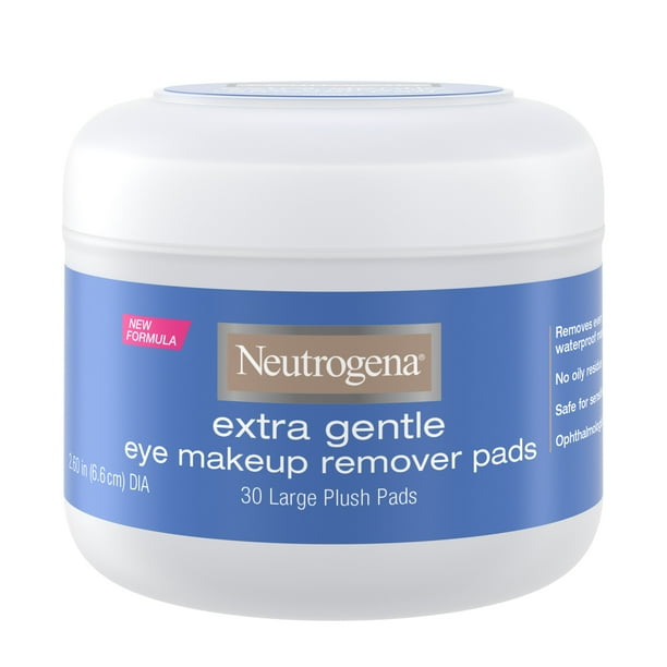 Neutrogena Extra Gentle Eye Makeup Remover Pads for Sensitive Skin, 30