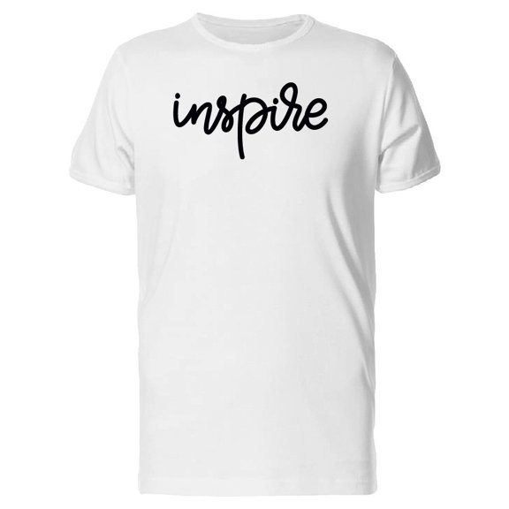 Inspire, Inspiration Swirl Quote Tee Men's -Image by Shutterstock