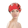thumbnail image 3 of Disketp Sushi Shower Caps,Reusable Shower Cap For Women, Double Layer Waterproof Hair Cap, Large Size For All Hair Lengths,For Girls Spa Home Salon Use, 3 of 9