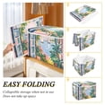 thumbnail image 2 of Yayeee Collapsible Cube Storage Bin with Lid Fabric Closet Decorative Basket with Handles, Floral Seaside, 2 of 7