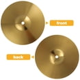 thumbnail image 4 of NIAIZEK 1pc 8 Inch Brass Cymbal Hi Hat Drum Kit Cymbal Ride Cymbal Drum Percussion Cymbal Crash Cymbal for Drum Set Music Performance Studio Practice(7.68X7.68X0.08in), 4 of 6