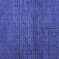 thumbnail image 1 of Ahgly Company Machine Washable Indoor Square Abstract Blue Modern Area Rugs, 6' Square, 1 of 4