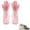 1 Pair - Clear pink, variant on Pet Grooming Gloves Pet Hair Remover Cat, Dog Washing Gloves Silicone Heat Resistant Cleaning Gloves with High-Density Teeth Grooming Gloves for Dogs, Cats, Horses, Rabbits (1 Pair - Blue)