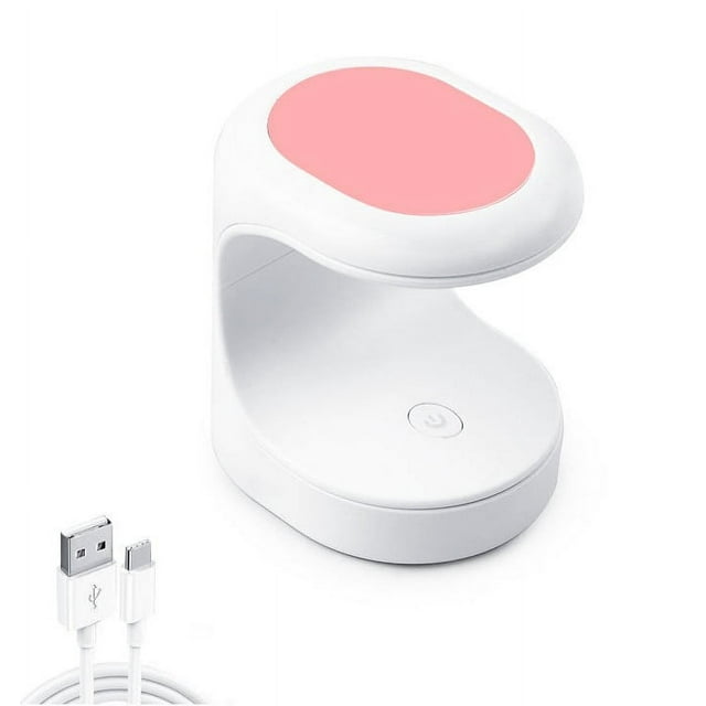 Mini lámpara UV LED rosa para uñas, secador de uñas portátil para un solo dedo, lámpara UV, lámpara de curado eléctrica para esmalte de uñas en gel, máquina de manicura