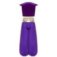 thumbnail image 7 of renvena Boys Prince Outfits Medieval Partywear Open Front Vest Waistcoat with Harem Pants Purple 14, 7 of 7