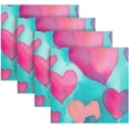 thumbnail image 5 of GZHJMY Valentine's Day Heart Cloth Napkins 4 Pack - 20x20In Soft Washable Dinner Napkin Home Decor Napkin for Dinners Weddings Cocktail Kitchen Decorative Washcloths, 5 of 7