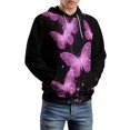 thumbnail image 5 of Dreamy Purple Butterfly Pattern (5)-1 3D Print Hoodie Men Women Autumn Thin Pullover Sweatshirt Vintage Streetwear Tops, 5 of 6