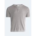 thumbnail image 6 of Free Assembly Men’s Textured Cotton Henley Shirt with Short Sleeves. Sizes XS-3XL, 6 of 6