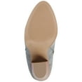 thumbnail image 6 of Journee Womens Vally Inside Zip Stacked Heel Booties, Widths Available, 6 of 10