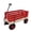 Red, variant on Pink Wooden Kids Pull Wagon with All Terrain Wheels, Heavy Duty Outdoor Garden Cart for Toddlers, Portable Toy Wagon for Beach, Camping & Backyard Play