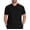 Black, variant on Men's Scrubs Top Tunic Zipper-Front Short Sleeve Workwear V-Neck Madical Nurse Uniform Blouse