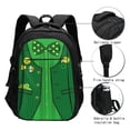 thumbnail image 3 of Disketp St Patrick's day Mochila de Viaje Estampada para Laptop con Puerto de Carga USB, Mochila Impermeable para Computadora – Regalo para Hombres y Mujeres, 3 of 7
