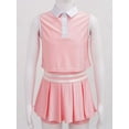 thumbnail image 6 of Kids Girls Casual Golf Sets, Sleeveless Vest Tops and Pleated Skirt With Underwear, Set for Golf Sportswear, 6 of 7