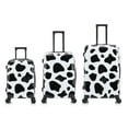 thumbnail image 5 of InUSA Print 3-Piece Hardside Luggage Sets with Spinner Wheels, Handle, Trolley, (20"/24"/28"), Cow, 5 of 14