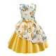 thumbnail image 3 of Vestido formal de tul para niñas (8T-9T) - Graduación, Actuaciones, Bautizo - Amarillo 150, 3 of 5
