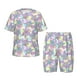 thumbnail image 1 of Fotbe Sea Turtles Pijama Estampada de 2 Piezas para Niños – Ropa de Dormir de Manga Corta Cómoda para Niños y Niñas, Camiseta y Shorts de Algodón-Large, 1 of 6