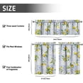 thumbnail image 7 of Lemon Kitchen Curtains Sets for Windows Summer Kitchen Decorative Sink Window Valance 3 Piece Set Yellow Tier Curtains 3 Panels Decor for Living Room Bedroom Home, 7 of 7