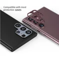 thumbnail image 5 of ZHAOCHENG Pack de 2 protectores de lente de cámara compatibles con Samsung Galaxy S22 Ultra, protector de lente de cámara de metal de aluminio compatible con Samsung Galaxy S22 Ultra (plateado), 5 of 5