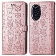 thumbnail image 4 of Funda Cartera FOXDOCK para Honor 200 , Flip PU con Relieve de Gatos y Perros, Tarjetero y Soporte, 4 of 6