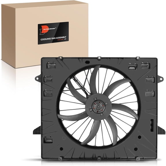 A-Premium Engine Radiator Cooling Fan Assembly with Brushless Motor Compatible with Select Chevrolet and Buick Models - Traverse, Enclave, 2018 2019 2020 - Replace# 84199038