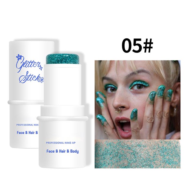 WIFKLSIIPG Body Glitter Stick Face Stage Makeup Face Flash Popular Eye Shadow Makeup Colorful Body Sequin Stick