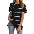 thumbnail image 1 of Camisetas de manga corta con cuello redondo de verano para mujer Camisetas casuales sueltas Zhivalor WRHS-185-2, 1 of 4